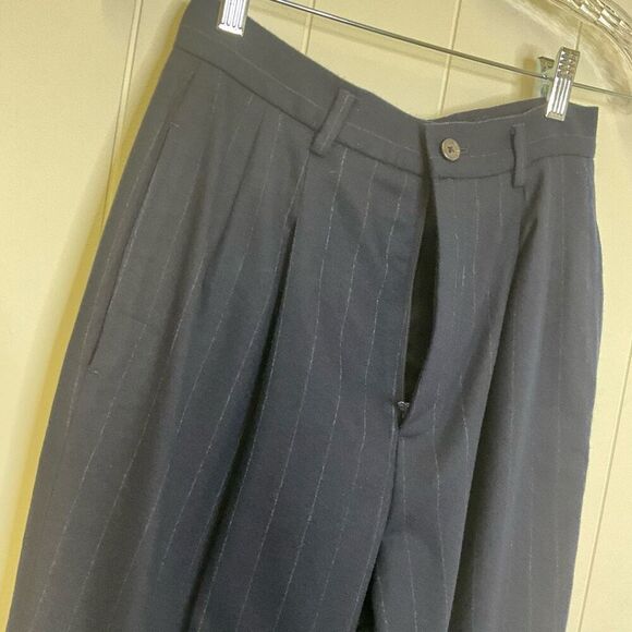 Vintage Ralph Ralph Lauren Women's 10 Cashmere Wool Blend Pants Trousers Blue - Picture 6 of 12